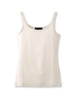 リヨセル素材タンクトップ/ホワイト(002)