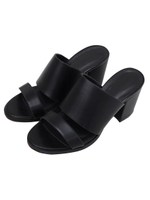 ワイドストラップサンダル/ブラック