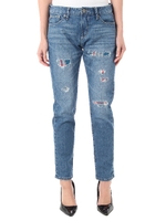 【AZUL by moussy】リメイクテーパードパンツ(L72)/Stone Wash