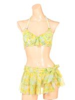 【Pinky&Dianne】レイヤードローズフリル/ブルー