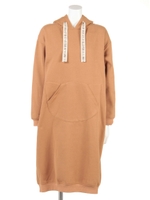 コビニャーポケットパーカワンピ/ベージュ