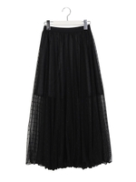 ドットチュールスカート/ホワイト