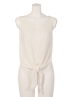 ヘムリボンタンク/ブルー