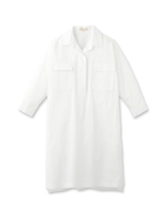 ワークシャツワンピース/ホワイト(001)