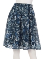 水彩フラワースカート/Navy