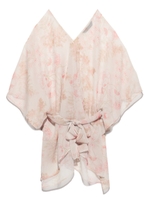 [Balcony and Bed]アンティークフラワーポンチョブラウス/PNK