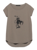 [Balcony and Bed]バードPTフレンチ袖Tシャツ/KKI