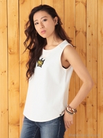 【EVERLASTコラボ】CROWN PRINT TANK/NVY