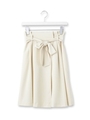 ウエストリボンジョーゼットスカート/オフホワイト(003)