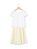 オパールフラワープリントワンピース/レモンイエロー(131)