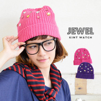 カラフルジュエルニットキャップ