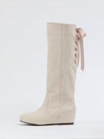 キャンディレースアップブーツ/ダークベージュ