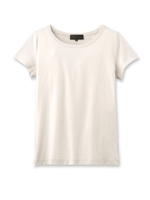 Uネックベーシック半袖プルオーバー/ホワイト(002)