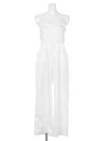 【chille anap】サテンキャミオールインワン/WH