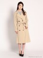 ジョーゼットテロンチコート/オフホワイト