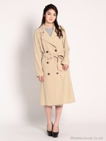 ジョーゼットテロンチコート/オフホワイト