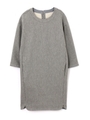 ニットライクデニムサックワンピース/グレー(020)