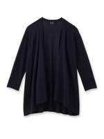 ハイゲージトッパーカーディガン/ブルー系(095)