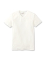 フライスVネックTシャツ/ホワイト(002)