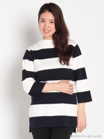 ボトルニットチュニック/青系