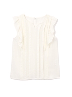 LAYERED FRILL BLOUSE/ホワイト(030)