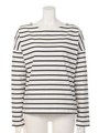 【BED&BREAKFAST】COMPUTER STRIPE Boat neck Long Sleeve/WHITEmix