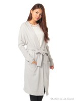 【W】マトンマキシカーディガン/グレー