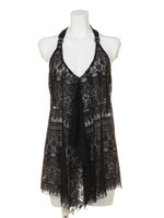 【nuckle markete second story】裾フリンジ レースパレオ/オフホワイト