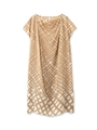 シルク混バイアスチェックワンピース/ベージュ(052)