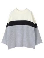 ラインニット/ベージュ