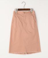 裾フリンジタイトスカート