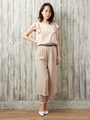 【CanCam 2016年7月号掲載】【美人百花 2016年6月号掲載】袖フリルJZ/TOPS/オフクロ/ストライプ