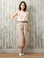 【CanCam 2016年7月号掲載】【美人百花 2016年6月号掲載】袖フリルJZ/TOPS/オフクロ/ストライプ