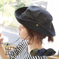 UVカット 2WAYサファリハット［無地］