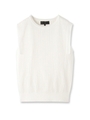 [L]コットンノースリーブニットソー/ナチュラル(050)