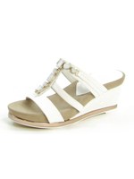 【V-SEVEN】ビジューフットベッドミュール/ブラック