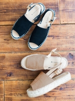 【relaxing line】ジュートフラットサンダル/ベージュ