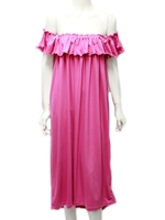 オフショルマキシ    ワンピース/BK