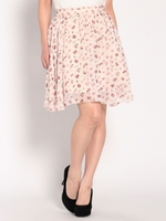 シフォンプリントスカート/アイボリー