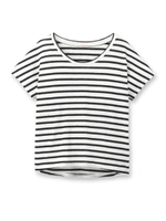 リネンストレッチTシャツ/ボーダー(319)