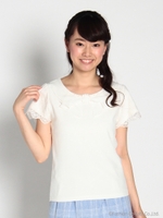 前身リボンシフォンカットソー　2/Aガラ