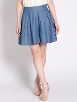 denim short pants 3/ブルー