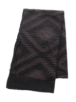 【AZUL by moussy】イカットリンクスマフラー/BLK