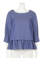 【AUNT MARIE'S】レイヤードプルオーバー/BLU