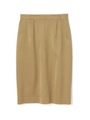 スラブサテンタイトスカート/ベージュ(041)