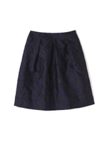 フラワージャカードスカート/ネイビー(123)