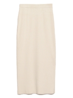 リブニットスカート/WHT