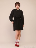 リボンスカート/グレー