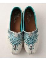 TOMS(トムズ) エンブロイダリースリッポン/Off White