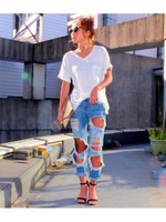 【LATINA】スラブオーバーサイズポケTシャツ/KHA